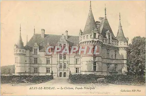 Ansichtskarte AK Azay le Rideau le Chateau Facade Principale