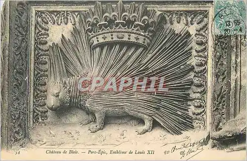 Cartes postales Chateau de Blois Porc Epic