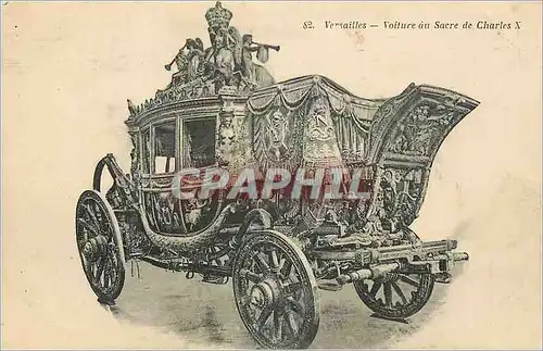 Cartes postales Versailles Voiture du Sacre de Charles X