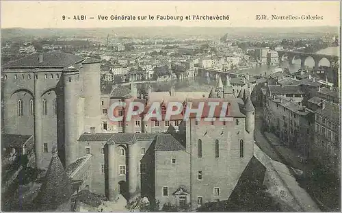 Ansichtskarte AK Albi Vue Generale sur le Faubourg et l'Archeveche