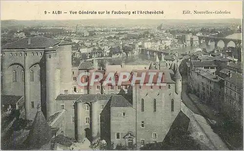 Cartes postales Albi Vue Generale sur le Faubourg et l'Archeveche