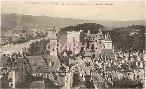 Cartes postales Pau Le Vieux Quartier du Chateau et le Parc National