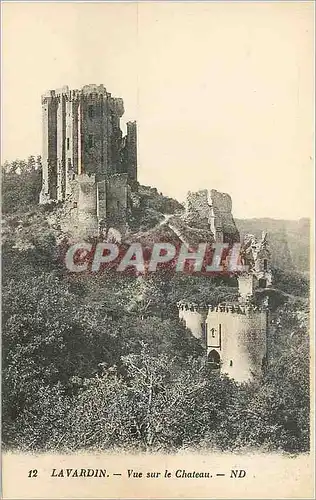Cartes postales Lavardin Vue sur le Chateau