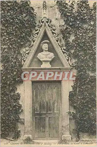 Cartes postales Chateau de Villesavin (XVe siecle) Porte dans la Cour d'Honneur