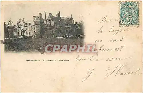 Cartes postales Cherbourg le Chateau de Martinvast (carte 1900)
