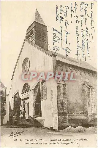 Cartes postales Le Vieux Vichy Eglise St Blaise (XVe siecle)