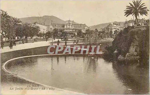 Cartes postales Nice les Jardins et la Grotte