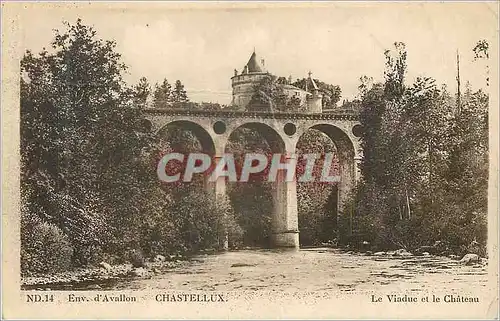 Cartes postales Env d'Avallon Chastellux