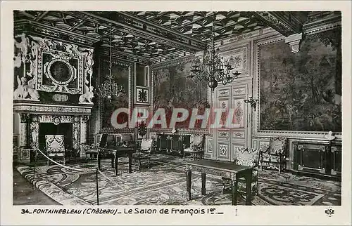Cartes postales Fontainebleau (Chateau) le Salon de Francois Ier