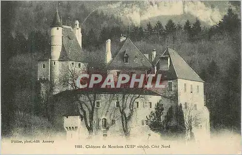Cartes postales Chateau de Menthon (XIIIe siecle) Cote Nord
