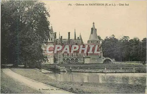 Cartes postales Chateau de Maintenon (E et L) Cote Nord