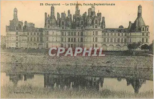 Cartes postales Chambord le Chateau Facade Septentrionale