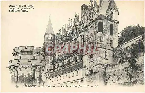 Ansichtskarte AK Amboise le Chateau la Tour Charles VIII