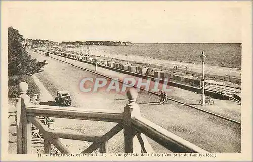 Cartes postales Pornichet les Pins (L I) Vue Generale de la PLage