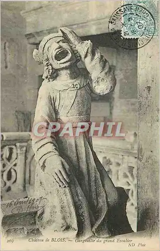 Ansichtskarte AK Chateau de Blois Gargouille du Grand Escalier