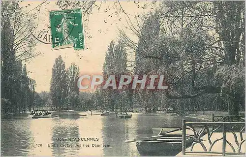 Ansichtskarte AK Bois de Vincennes Embarcadere des Iles Daumesnil