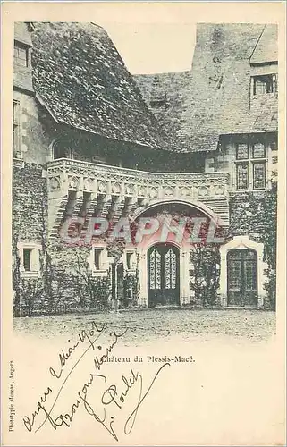 Cartes postales Chateau du PLessis Mace (carte 1900)