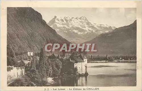 Cartes postales Lac Leman le Chateau de Chillon