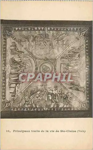Cartes postales Principaux Traits de la Vie de Ste Claire (Voile)