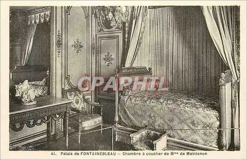 Cartes postales Palais de Fontainebleau la Chambre a Coucher de Mme de Maintenon