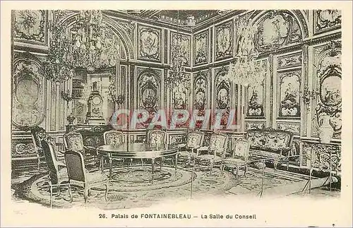 Cartes postales Palais de Fontainebleau la Salle du Conseil