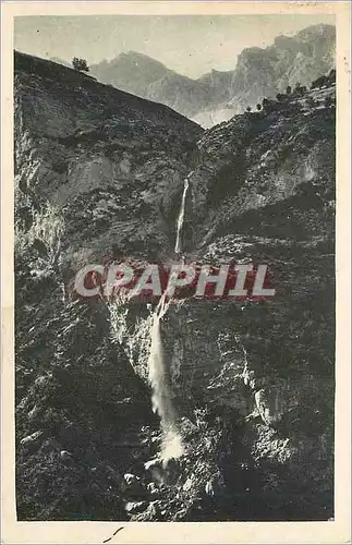 Cartes postales Haute Vallee du Var la Cascade d'Egliere pres d'Entraunes