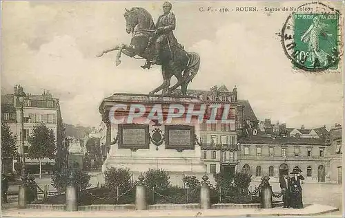 Cartes postales Rouen Statue de Napoleon