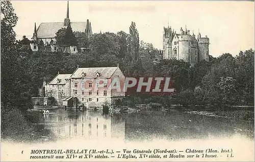 Cartes postales Montreuil Bellay (M et L) Vue Generale (Nord Est)