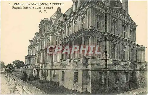 Ansichtskarte AK Chateau de Maisons Laffitte Facade Laterale avec le Fosse