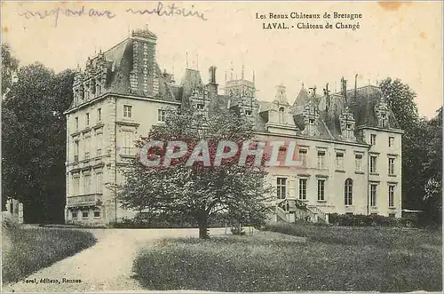 Cartes postales Laval Chateau de Change les Beaux Chateaux de Bretagne