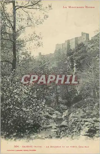 Ansichtskarte AK Saissac (Aude) le Ruisseau et le Vieux Chateau