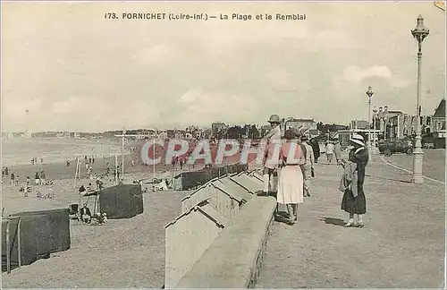 Cartes postales Pornichet (Loire Inf) la Plage et le Remblai