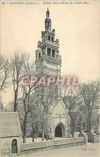 Cartes postales Roscoff (Finistere) Eglise Notre Dame de Croatz Batz