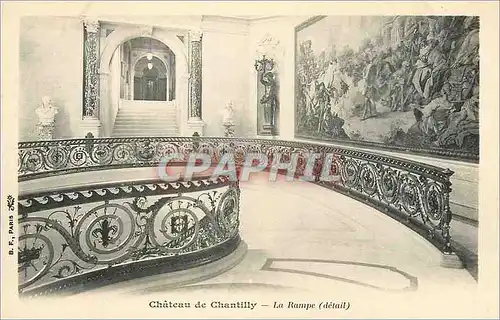 Cartes postales Chateau de Chantilly la Rampe (carte 1900)