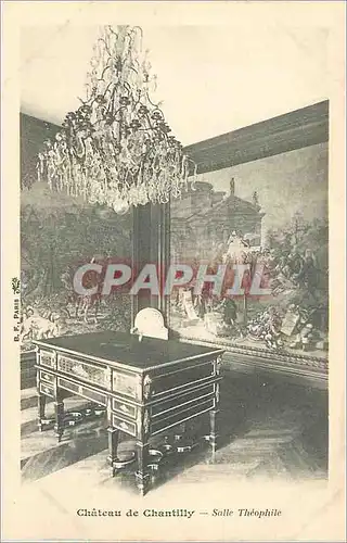 Cartes postales Chateau de Chantilly Salle Theophile (carte 1900)