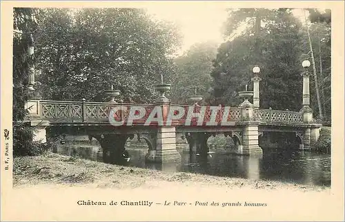 Cartes postales Chateau de Chantilly le Parc (carte 1900)