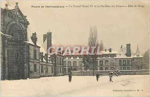 Ansichtskarte AK Palais de Fontainebleau le Portail Henri IV