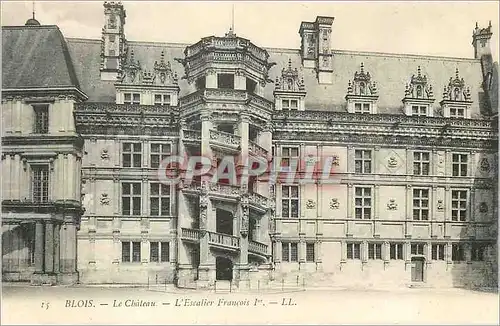 Cartes postales Blois le Ch�teau L'escalier Francois 1er