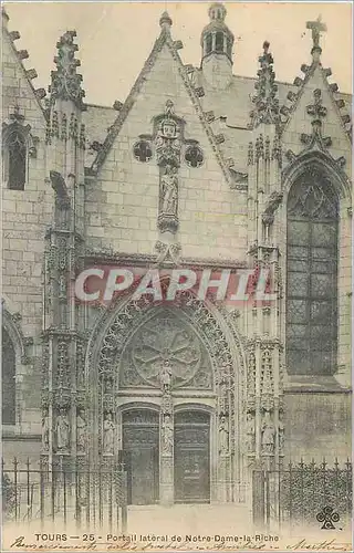 Cartes postales Tours Portail Lateral de Notre Dame la Riche
