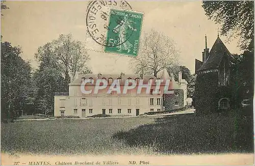 Cartes postales Mantes Chateau Brochant de Villiers