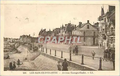 Cartes postales Les Sables d'Olonne Avenue Georges Godet
