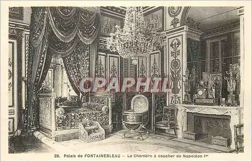 Cartes postales Palais de Fontainebleau La Chambre a Coucher de Napoleon Ier