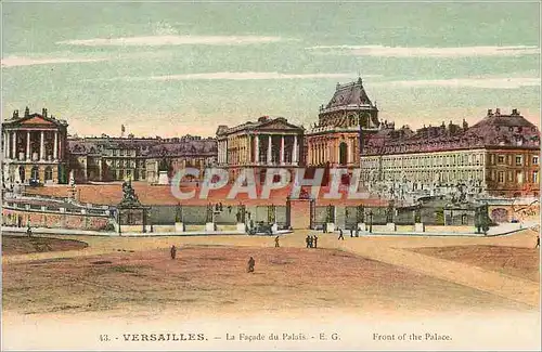 Ansichtskarte AK Versailles La Facade du Palais