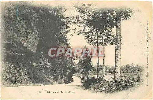 Cartes postales Baccarat Chemin de la Rochotte