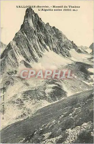 Cartes postales Valloires (Savoie) Massif du Thabor L'Aiguille Noire (2821 m)
