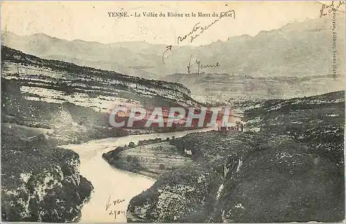 Cartes postales Yenne La Vallee du Rhone et le Mont du Chat