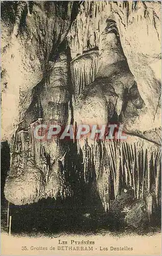 Cartes postales Grottes de Betharram Les Pyrenees Les Dentelles