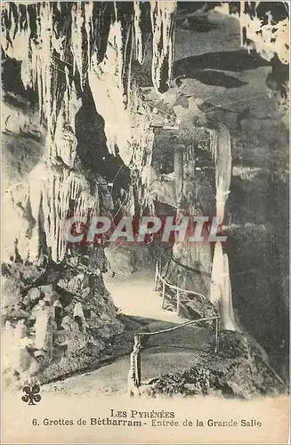 Cartes postales Grottes de Betharram Les Pyrenees Entree de la Grande Salle