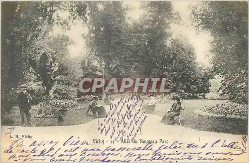 Ansichtskarte AK Vichy Allee du Nouveau Parc (carte 1900)