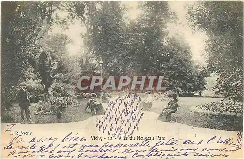 Cartes postales Vichy Allee du Nouveau Parc (carte 1900)